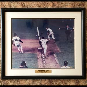 Autographed and authentic framed photo